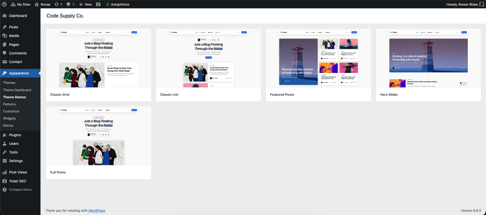 Theme Demos - Code Supply Co.