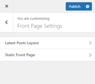 Front Page Settings - Code Supply Co.