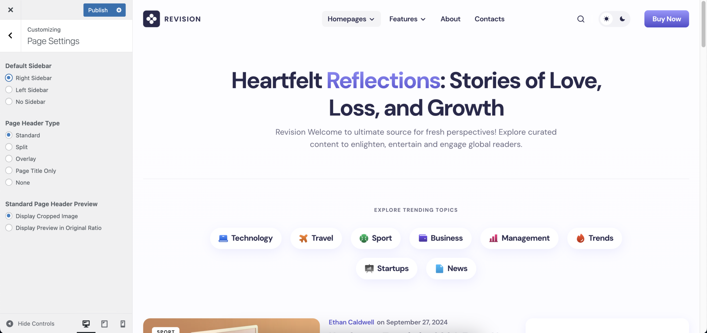 Page Settings - Code Supply Co.